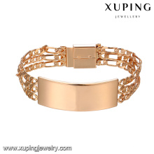 75027 Xuping mens gold bracelet designs wholesale Environmental Copper Alloy watch bracelet